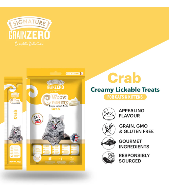 Grain Zero Creamy Treats – Crab 5 Sticks