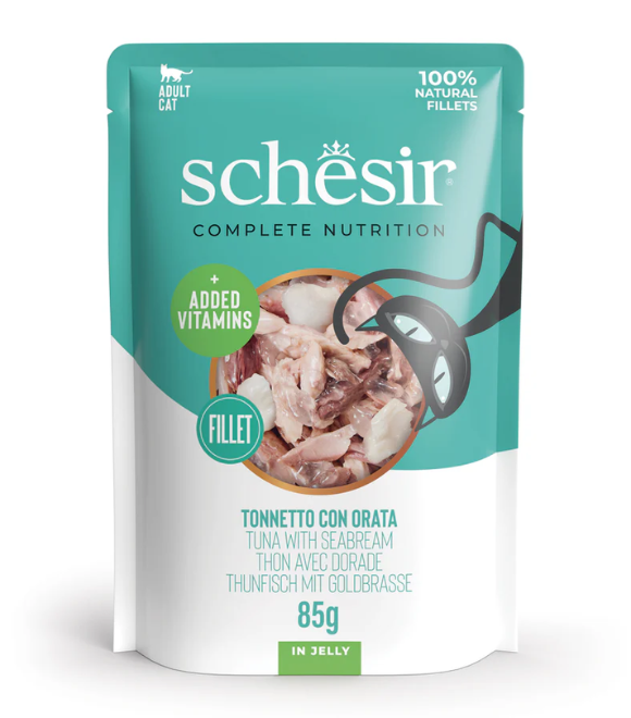 Schesir Cat Pouch Tuna with Sea Bream in Jelly 85g