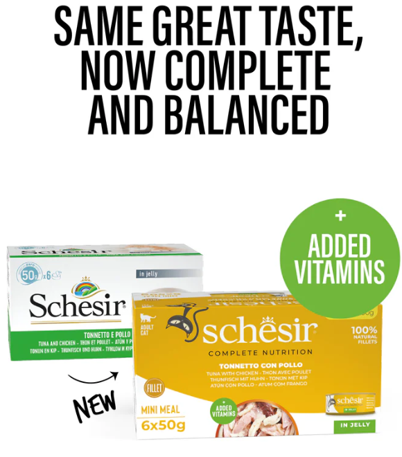 Schesir Cat Tuna and Chicken in Jelly 6 x 50g