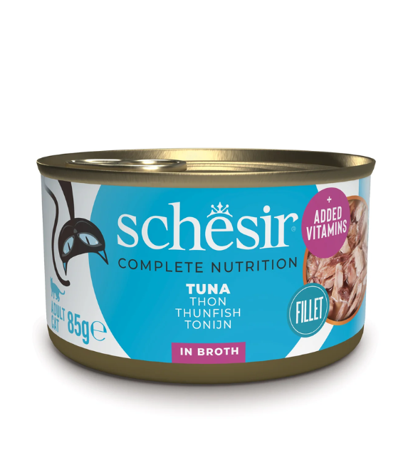 Schesir Cat Can Tuna in Broth 85g