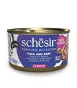 Schesir Cat Can Tuna and Beef with Rice in Broth 85g