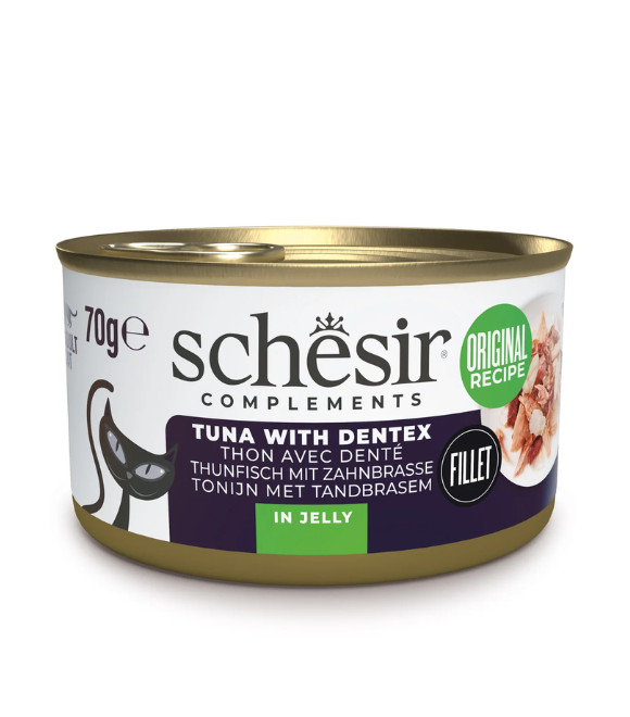 Schesir Cat Can Tuna with Dentex in Jelly 70g