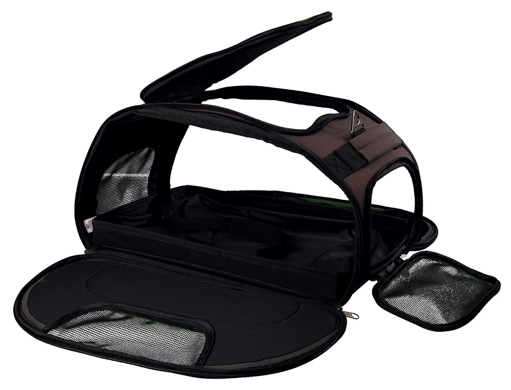 Trixie Wings Airline Carrier, 28— 23— 46 Cm, Brown/Green