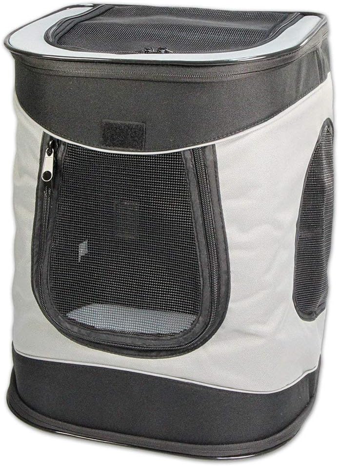 Trixie Timon Backpack, 34— 44— 30 Cm, Black/Grey