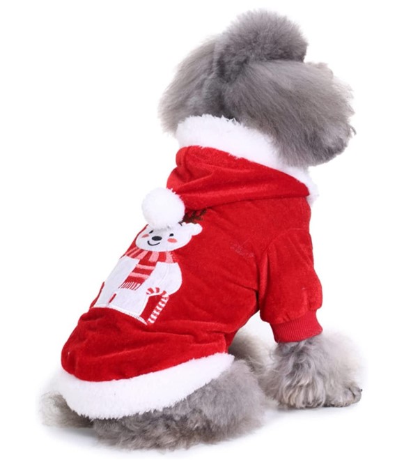 Pets.Love.Earth Embroidered Christmas Bear