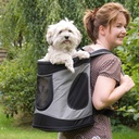 Trixie Timon Backpack, 34— 44— 30 Cm, Black/Grey