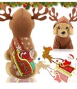 Pets.Love.Earth Christmas Hoodies with Santa Pattern and Elk Antlers