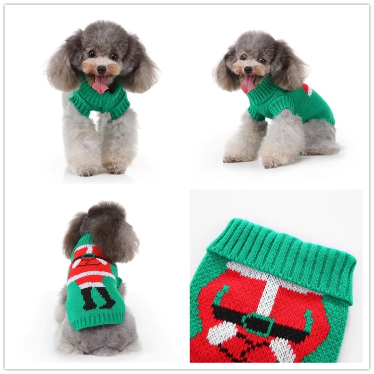 Pets.Love.Earth Christmas Skirt Sweater Green
