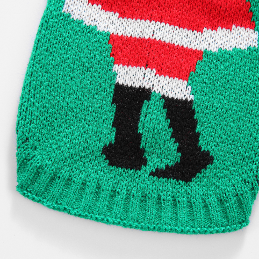 Pets.Love.Earth Christmas Skirt Sweater Green