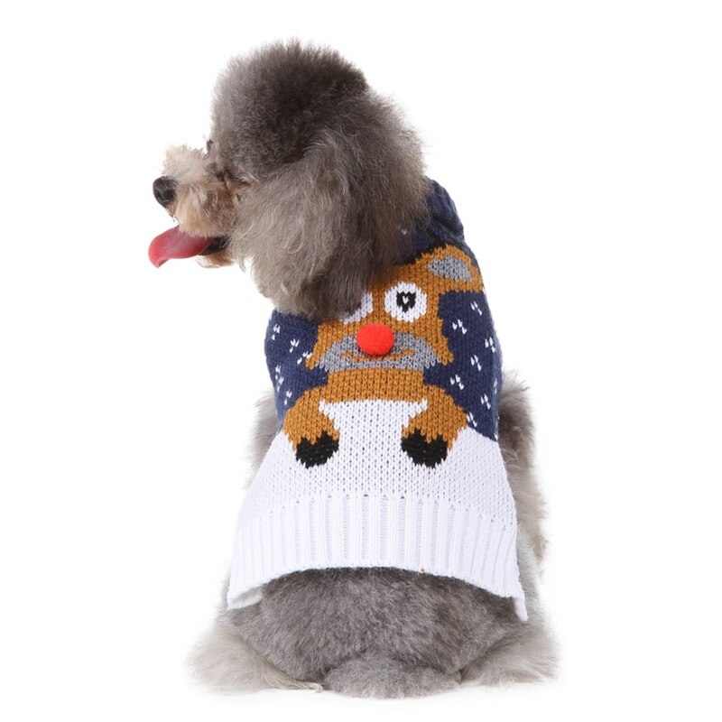 Pets.Love.Earth Cute Deer Sweater - Blue