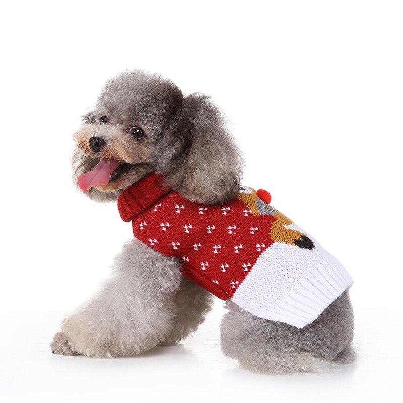 Pets.Love.Earth Cute Deer Sweater - Red