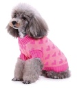 Pets.Love.Earth Love Sweater Pink with Pink Hearts