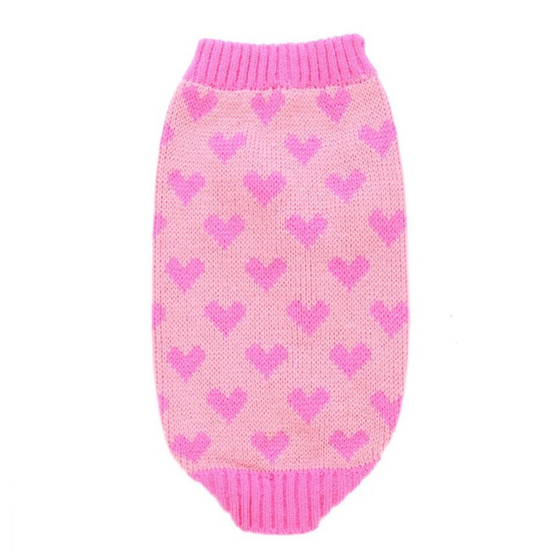 Pets.Love.Earth Love Sweater Pink with Pink Hearts