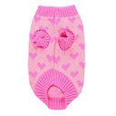 Pets.Love.Earth Love Sweater Pink with Pink Hearts