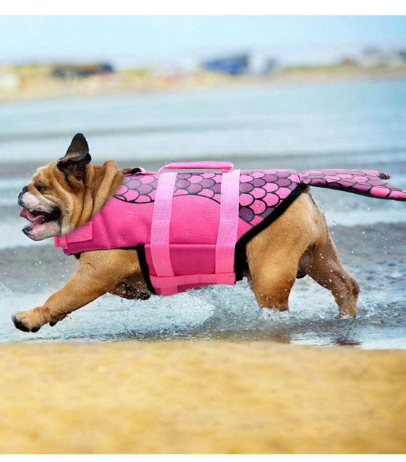 Pets.Love.Earth Mermaid Life Jacket Rose