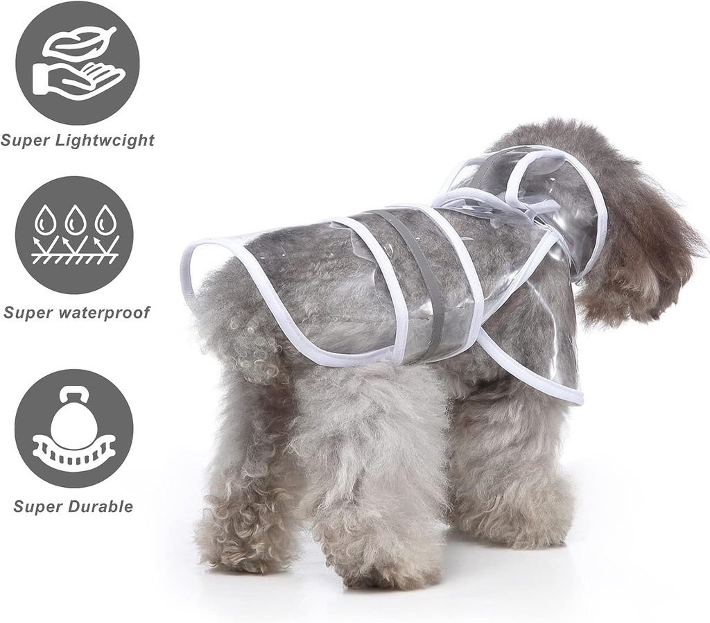 Pets.Love.Earth Lightweight Transparent Raincoat