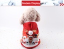 Pets.Love.Earth Big Red old man + elk + snowman print Hoody