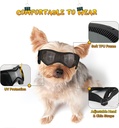 Foldable Pet Dog Protection Goggles Black