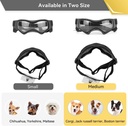 Foldable Pet Dog Protection Goggles Black