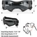 Foldable Pet Dog Protection Goggles Black