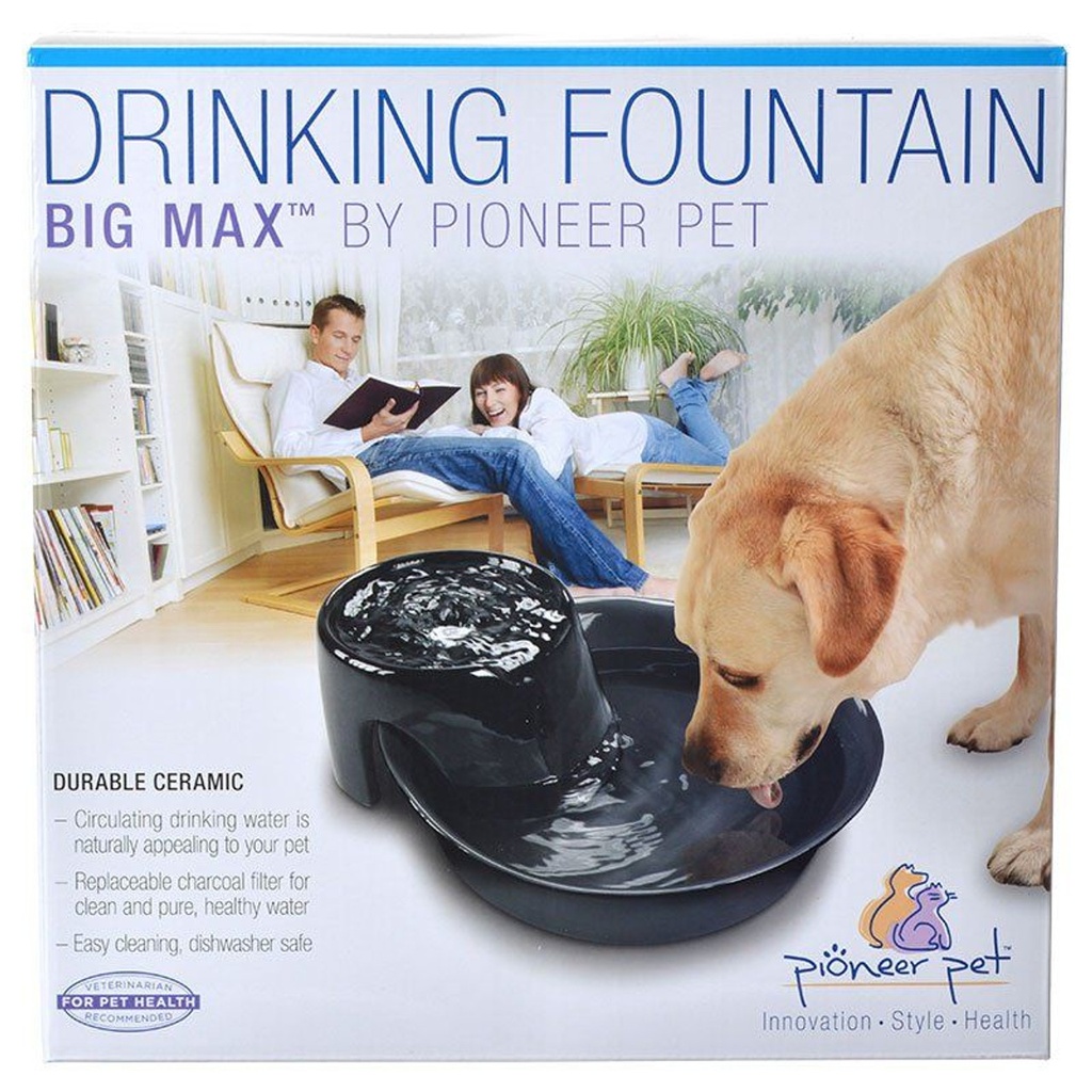 Pioneer Pet Drinking Fountain Big Max Black 3.78L