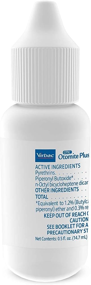 Otomite Plus Ear Mite Treatment 0.5 Ounce