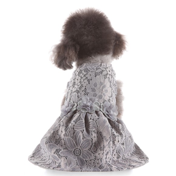Pets.Love.Earth Net Cocktail Dress Grey