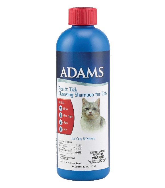 Adams  Flea &amp; Tick Cat Shampoo12OZ