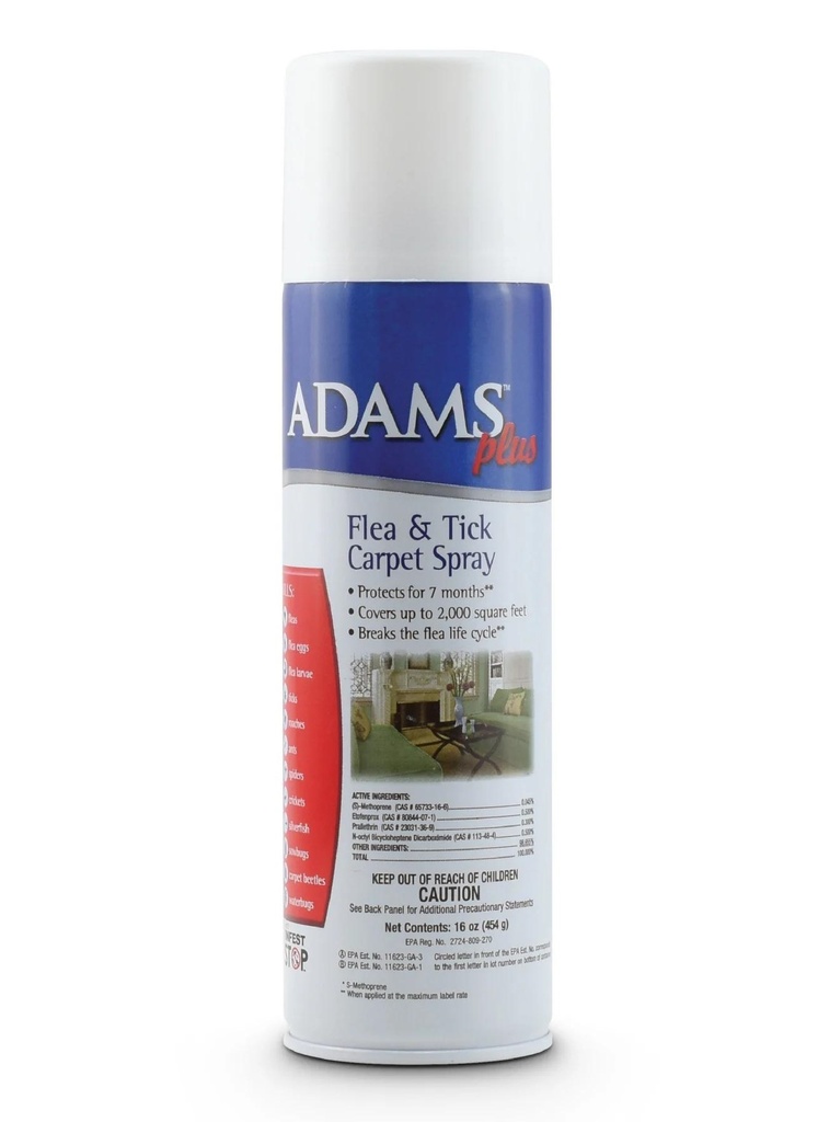 Adams Flea &amp; Tick Carpet Spray 16OZ