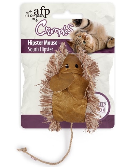All For Paws Crumples - Hipster Mouse - Gold