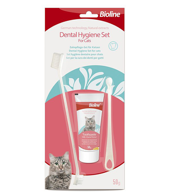 Bioline Dental Hygiene Set For Cats 50g