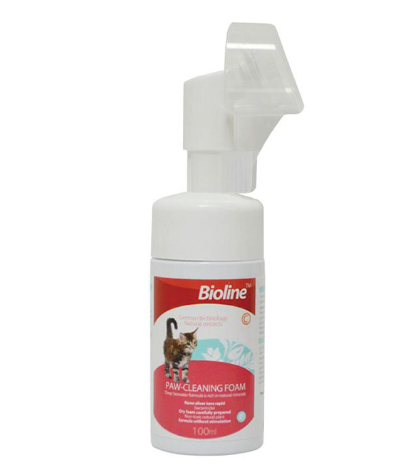 Bioline Paw Cleaning Foam For Cat 100ml