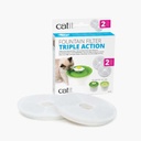 Catit Flower Fountain Filters Triple Action - 2 Pack