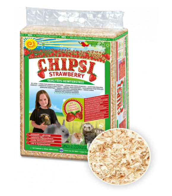 Chipsi Pet Bedding Strawberry 3.2 kg