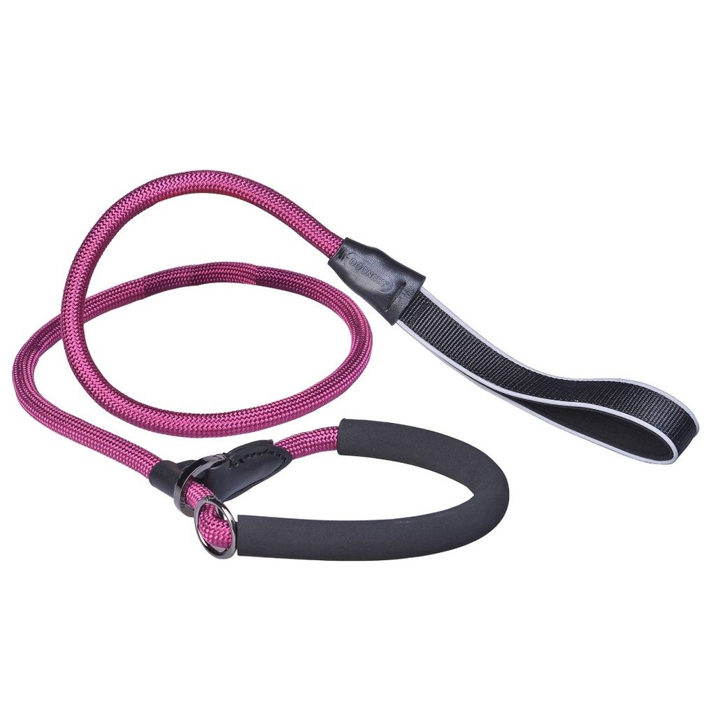 Dogness Braided Nylon Collar &amp; Leash-Purple M/L 1.3cmx152cm