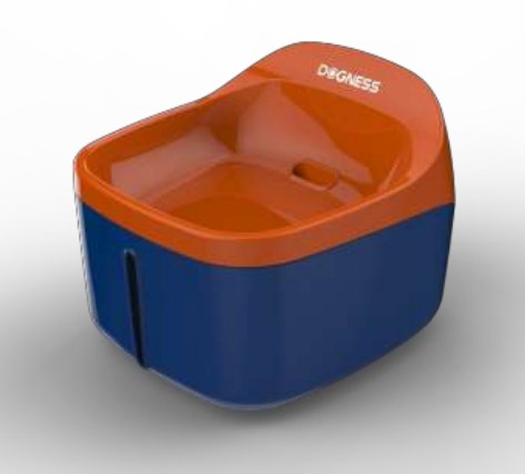 Dogness Smart Fountain 63.5x23.5x39cm Blue and Orange