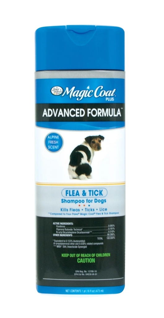 Four Paws Magic Coat Advanced Formula Flea &amp; Tick Shampoo 473ml