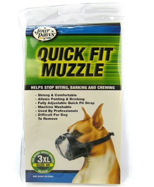 Four Paws Quick Fit Dog Muzzle, Size 3, X-Large