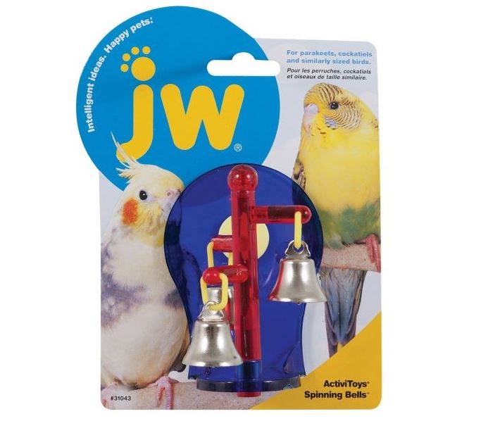 JWPet TOY BIRD SPINNING BELLS
