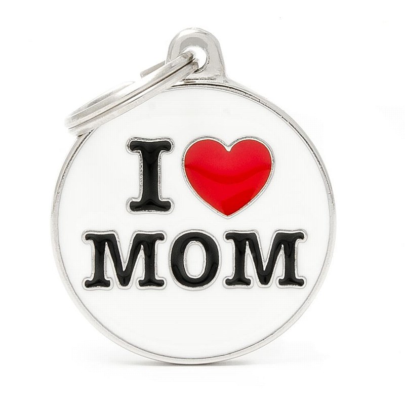 My Family Charms ID Tag - I ❤ Mom