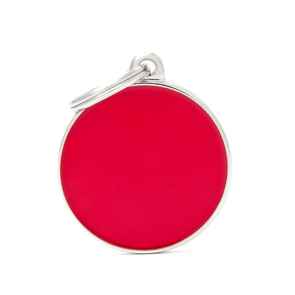 My Family Handmade ID Tag - Big Red Circle