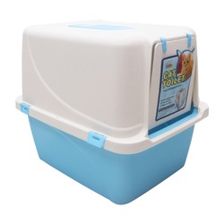 Pets.Love.Earth Cat Litter Box Blue (closed) 19x15x17