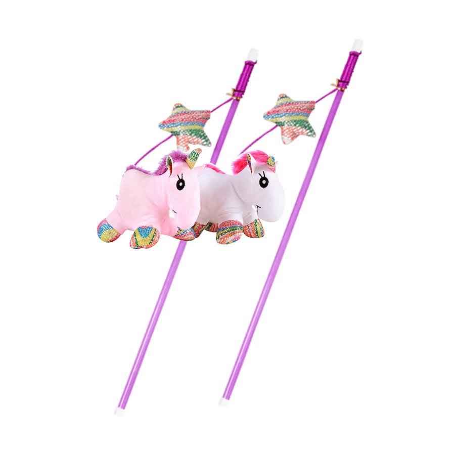 Pawise Cat Toy - Cat Unicorn Teaser with Catnip
