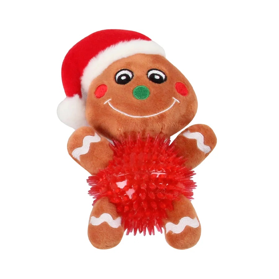 Pawise Gingerbread with TPR Ball