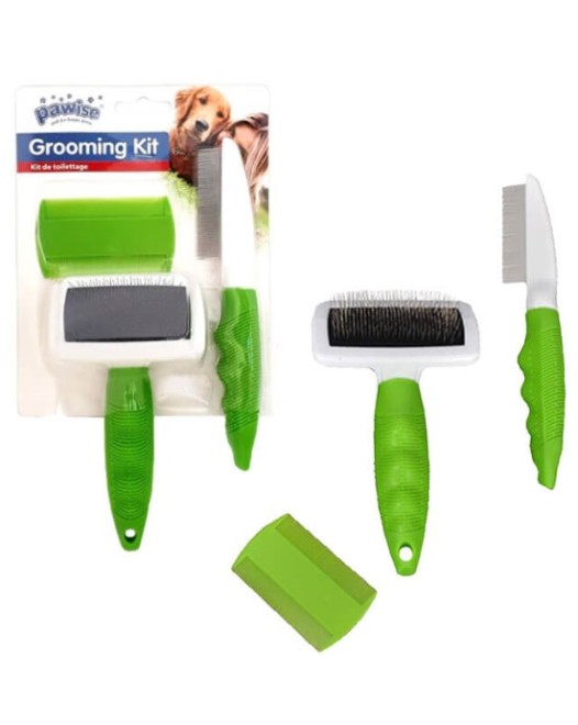 Pawise Pet Brush &amp; Comb Set