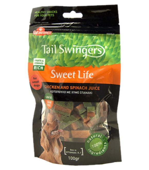 Pet Interest Tail Swingers Sweet Life Chicken and Spinach Juice 100g