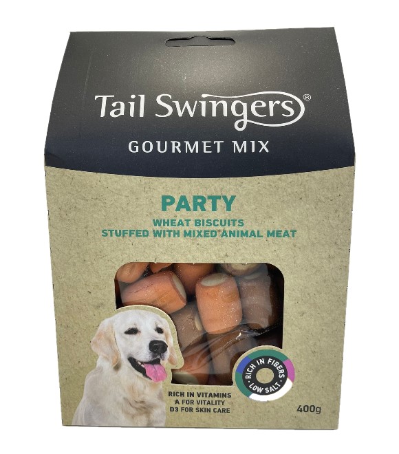 Pet Interest Naturest Gourmet Mix Party Weat Biscuit Stuffed with Mixed animal Meat 400g
