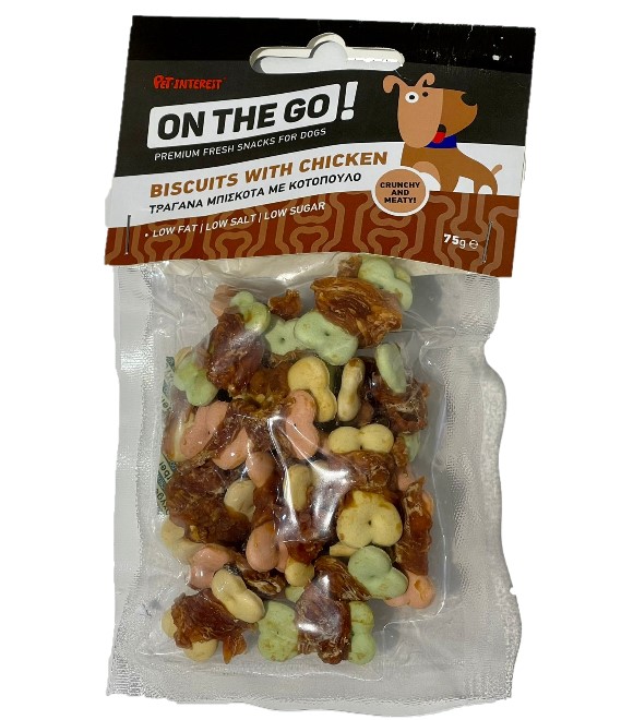 Pet Interest OTG Biscuits With Chicken 75g for Dogs