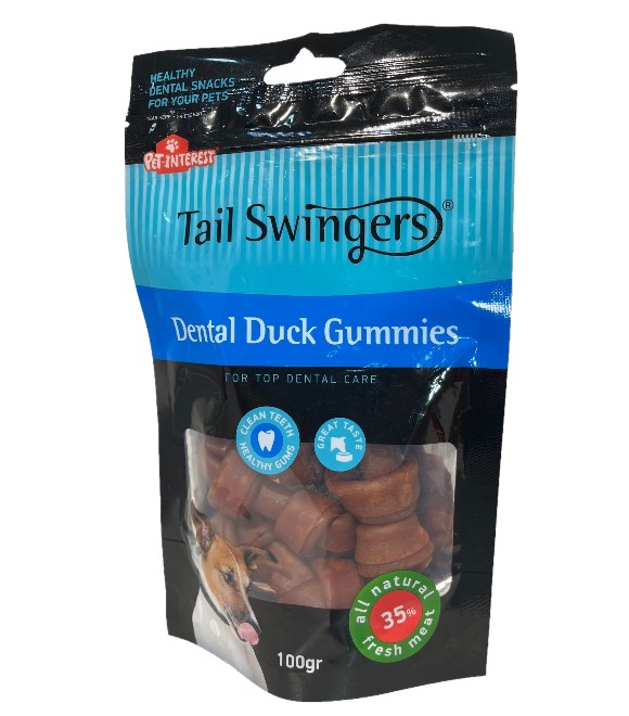 Pet Interest Tail Swingers Dental Duck Gummies 100g