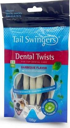 Pet Interest Tail Swingers Milk Twisters Barbeque Flavor For Small Dogs 130g